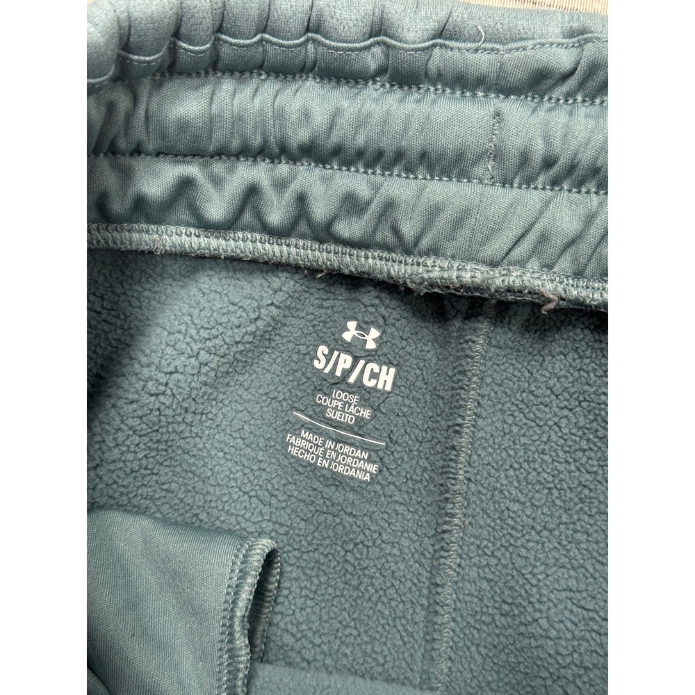Under Armour Joggers Women's Small Teal Loose Fleece Lined Athletic Training Gym - Picture 6 of 6
